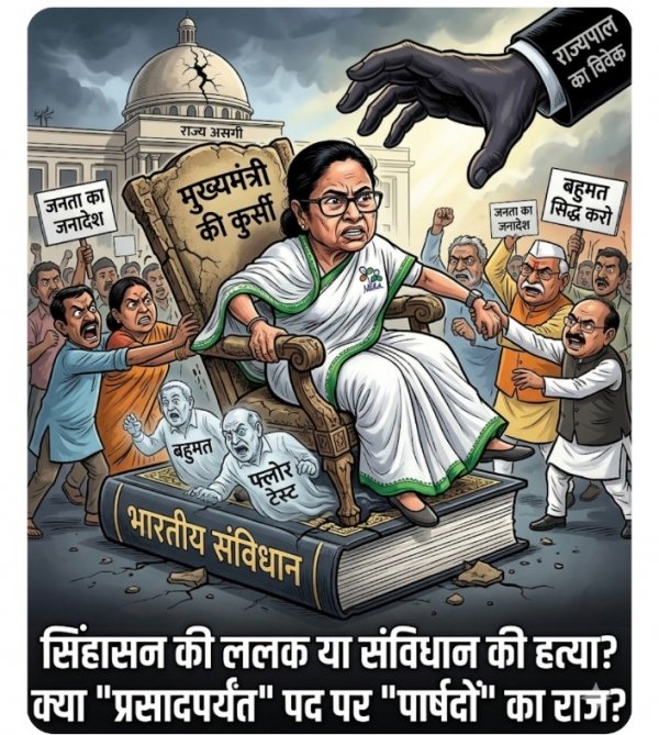 पश्चिम बंगाल में संवैधानिक गतिरोध: क्या ममता बनर्जी का इनकार बनेगा बड़ा राजनीतिक संकट?