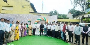 जिला सहकारी केंद्रीय बैंक राजनांदगांव में ध्वजारोहण कर मनाया गया स्वतंत्रता दिवस