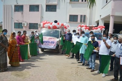 विधायक धर्मजीत सिंह ने किया पोषण पखवाडे़ के महत्व पर आधारित प्रचार रथ को हरी झण्डी दिखाकर रवाना