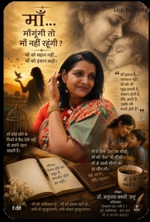 विशेष आलेख : "मांगूंगी तो माँ नहीं रहूंगी?"