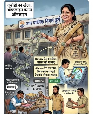 दुर्ग नगर निगम: ऑनलाइन और ऑफलाइन टेंडर का 'अजब खेल', शासन के राजस्व को करोड़ों की चपत!