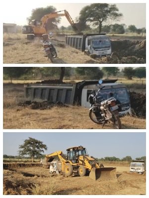 अवैध खनन से सरकार की साख पर सवाल: चांगोरी में 35 एकड़ पाटने का मामला, कोड़ियां में खेत के नाम पर 10 फीट तक खुदाई