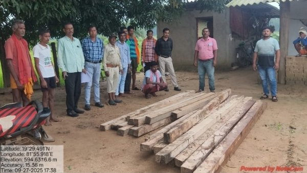 अवैध साल चिरान के विरुद्ध वन विभाग ने की बड़ी कार्यवाही