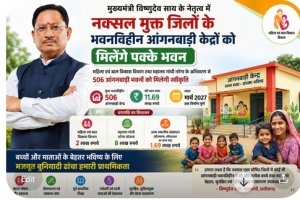 नक्सल मुक्त जिलों में आंगनबाड़ी क्रांति: बस्तर संभाग के 506 भवनविहीन केंद्रों को मिलेंगे पक्के भवन
