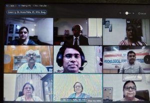 साइकोलॉजिकल फोरम छत्तीसगढ़ एवं शासकीय कमलादेवी राठी महिला स्नातकोत्तर महाविद्यालय के संयुक्त तत्वाधान में आयोजित दो दिवसीय राष्ट्रीय वेबीनार का शुभारंभ