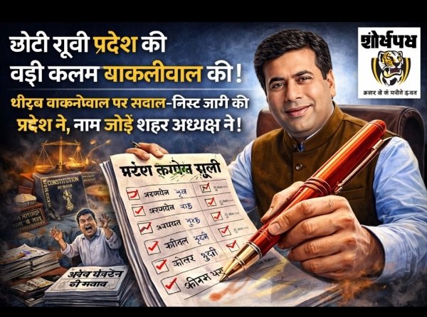 प्रदेश कांग्रेस की लिस्ट पर धीरज बाकलीवाल का &lsquo;ओवरराइट&rsquo;! संगठन से ऊपर शहर अध्यक्ष?