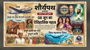 शौर्यपथ विशेष ऐतिहासिक बुलेटिन: जानें क्यों खास है आज 8 जून का दिन, पढ़ें देश-दुनिया का पूरा इतिहास