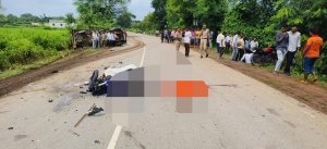 डोंगरगढ़ मंदिर से माता के  दर्शन कर लौट रहे दो युवकों की सड़क हादसे में मौत