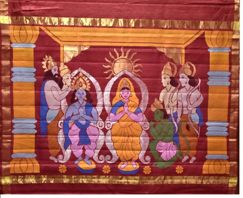 अब माताओं और बहनों के आंचल में नजर आ रहा भगवान श्रीराम के दरबार का अलौकिक नजारा