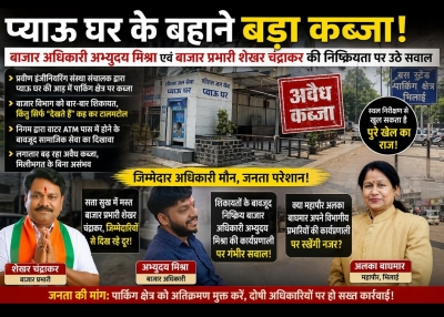 निष्क्रिय बाजार विभाग पर सवाल&rdquo; &mdash; अभ्युदय मिश्रा और शेखर चंद्राकर की अनदेखी में बस स्टैंड पार्किंग पर कब्जे का खेल!