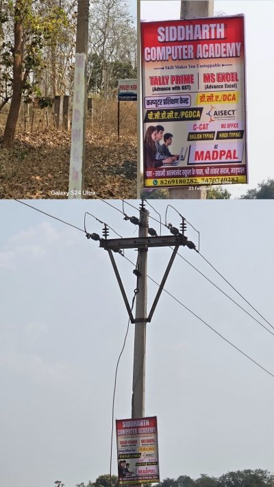 शासकीय खंभों पर &lsquo;सफेदी&rsquo; से लीपापोती &mdash; कार्रवाई या महज़ औपचारिकता?