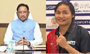 मुख्यमंत्री साय ने महिला बॉक्सर सना माचू को दी शुभकामनाएँ