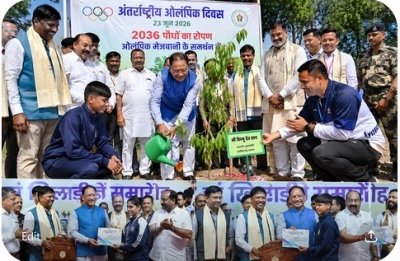 2036 पौधों के रोपण से ओलंपिक मेजबानी के संकल्प को मिली नई ऊर्जा