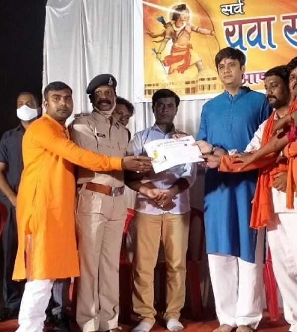 लखोली में हुआ रावण पुतले का दहन