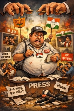 दुर्ग में &lsquo;कलम की जंग&rsquo;: पत्रकारिता के मंच पर राजनीति का खुला खेल