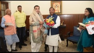 बलरामपुर और रामानुजगंज को जल्द मिलेगा बायपास की सौगात ,मंत्री रामविचार नेताम ने केंद्रीय परिवहन मंत्री नितिन गडकरी से दिल्ली में की सौजन्य मुलाकात