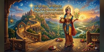राशिफल 01 जून 2026: मिथुन, कर्क और मीन राशि वालों के करियर में उछाल, सिंह और धनु राशि के जातक स्वास्थ्य के प्रति रहें सतर्क